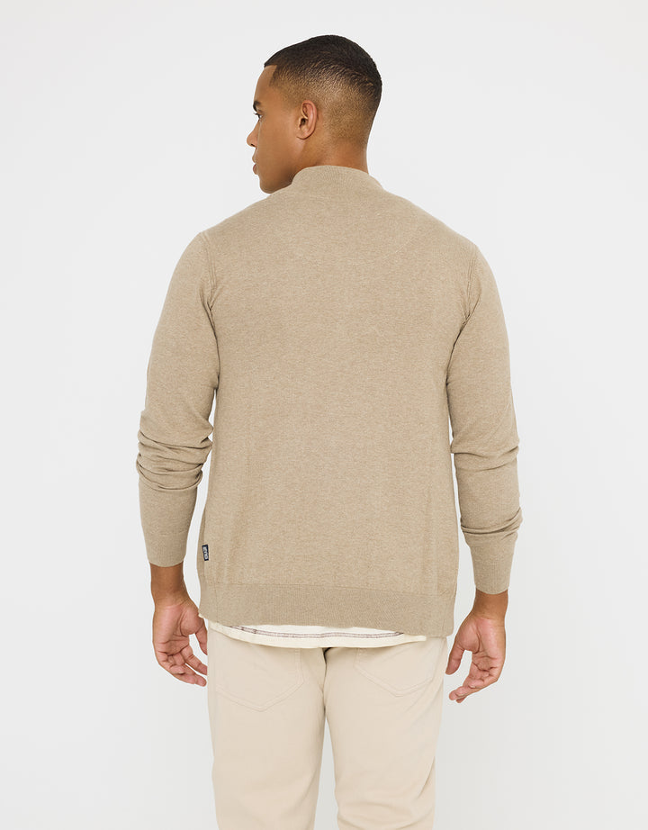 koala bay Jersey con Cremallera Beige - Picos Liquidación