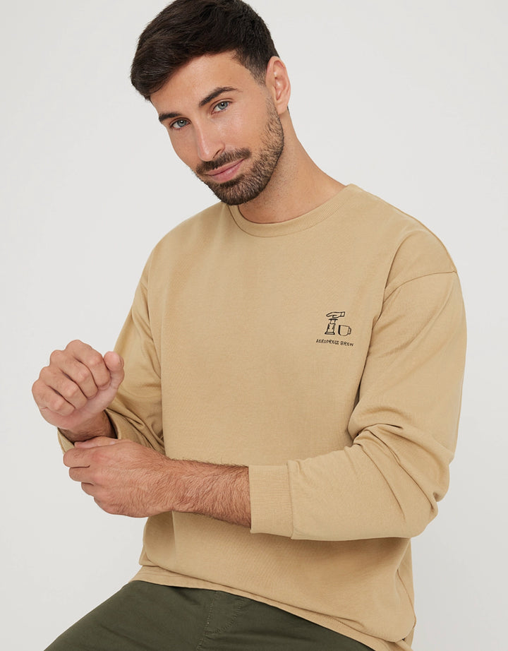 koala bay Sudadera sin Capucha con Estampado Marrón - Isalow Envío internacional gratuito