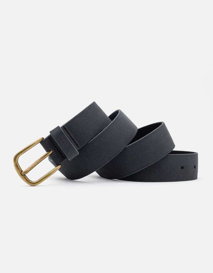 koala bay Cinturón Negro Piel Textura - Hugo Oferta exclusiva