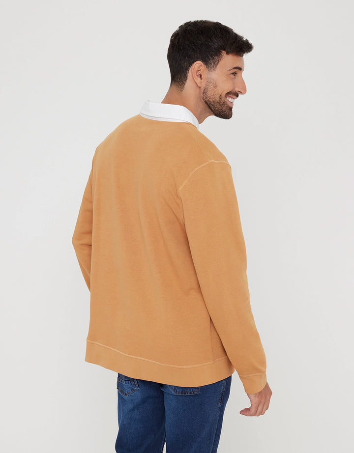 koala bay Polo Manga Larga Camel - Panay Última moda