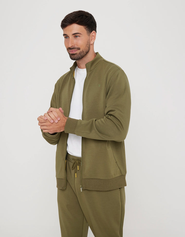 koala bay Sudadera sin Capucha y Cremallera Caqui - Sailsud Grandes ahorros