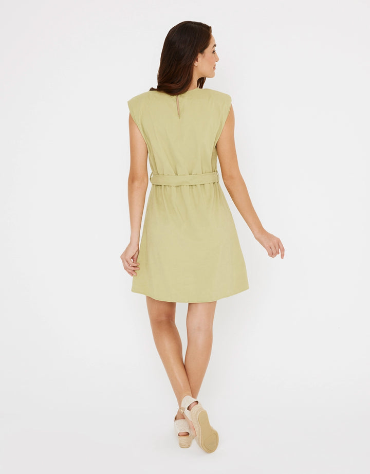 koala bay Vestido Corto Verde - Filina Los más vendidos