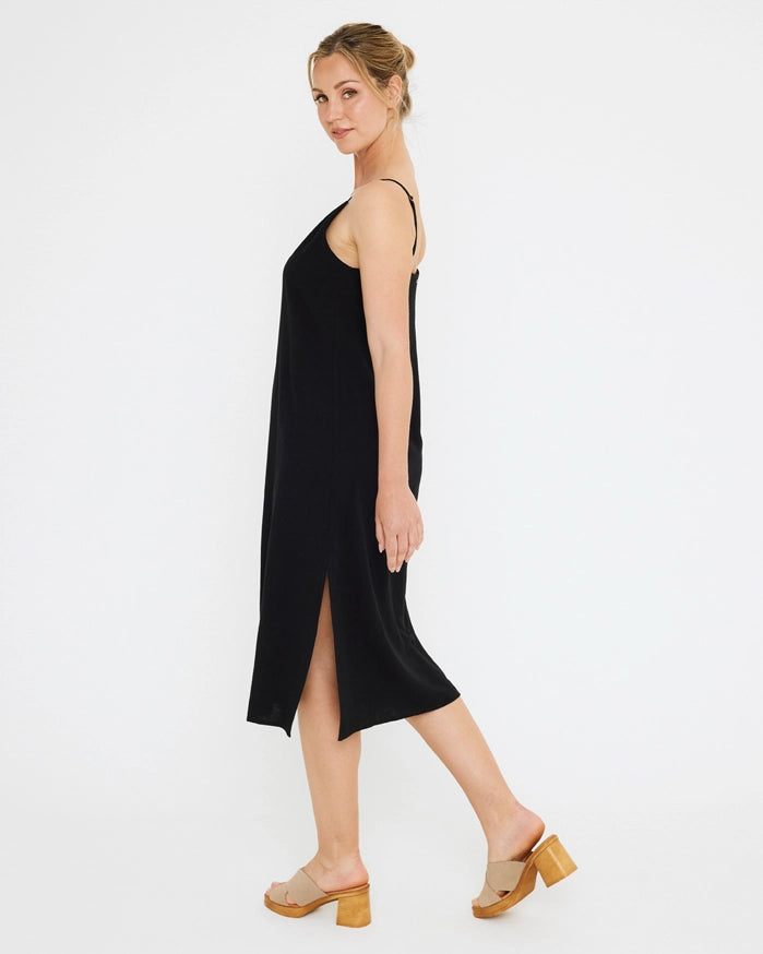 koala bay Vestido Midi Negro - Luisa Descuento