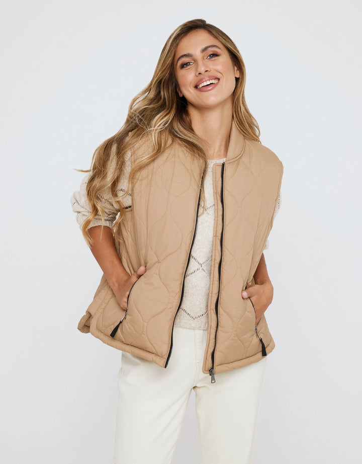 koala bay Chaleco Marrón Acolchado - Jantersin Rebajas de fábrica