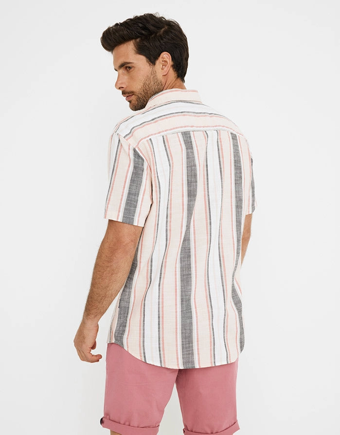 koala bay Camisa Manga Corta Rayas - Salah Rebajas