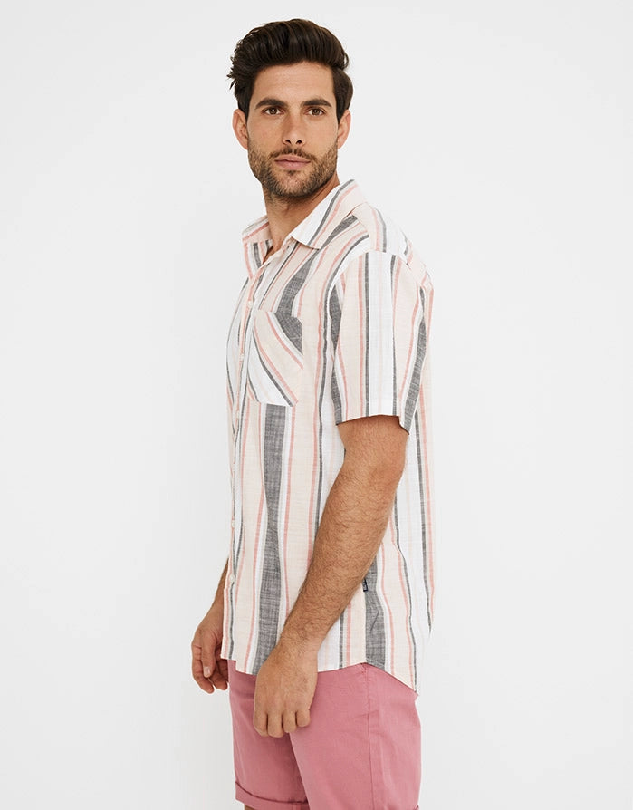 koala bay Camisa Manga Corta Rayas - Salah Rebajas