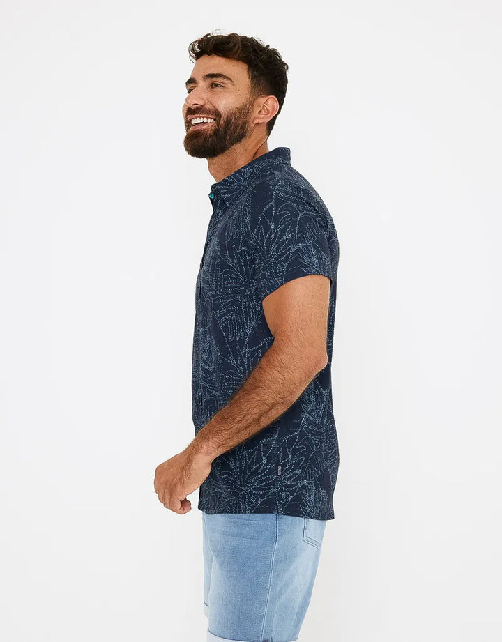 koala bay Camisa manga corta azul - Furore Ofertas