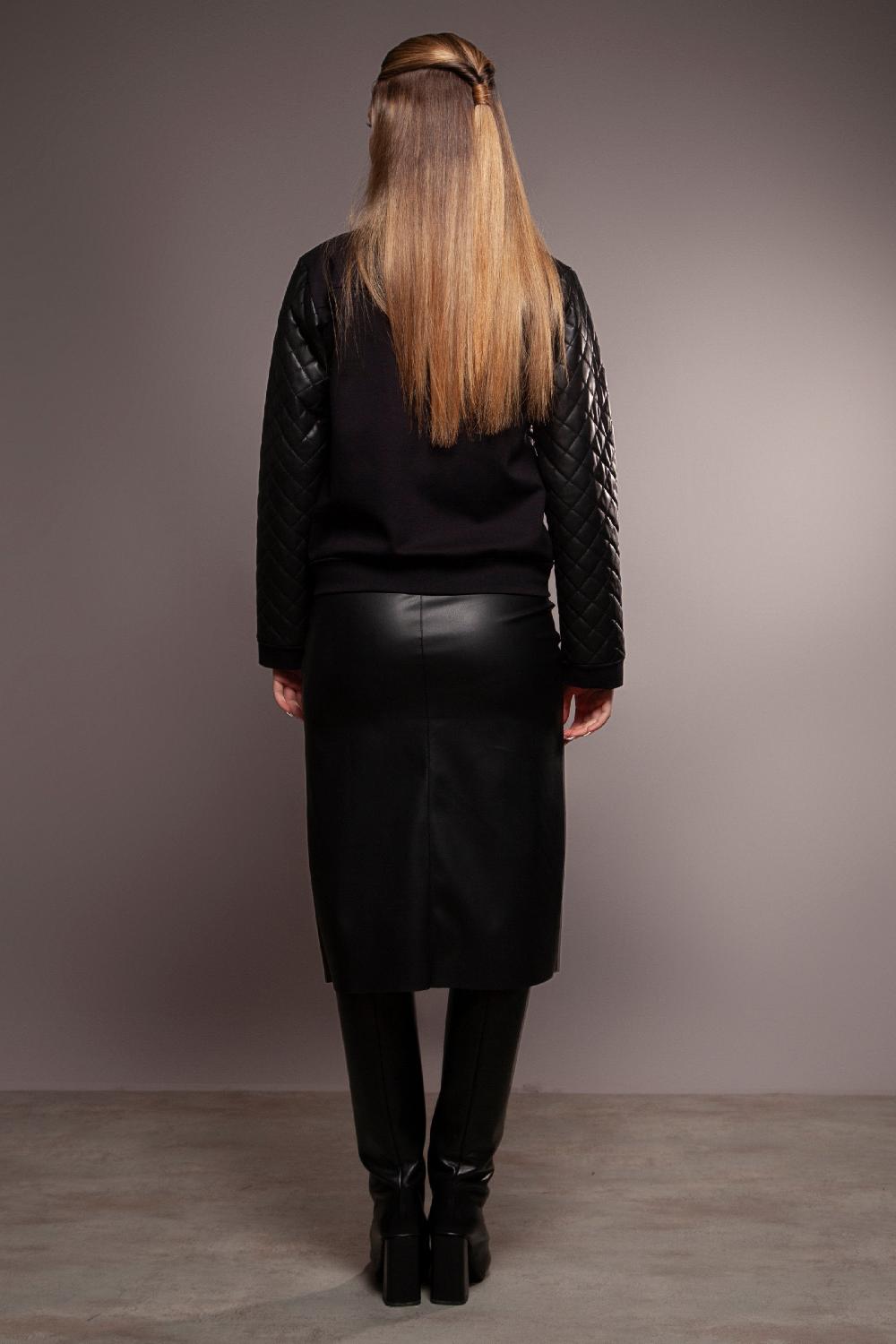 lolitas&l Chaqueta negra polipiel guateada con cremallera Lolitas&L En oferta
