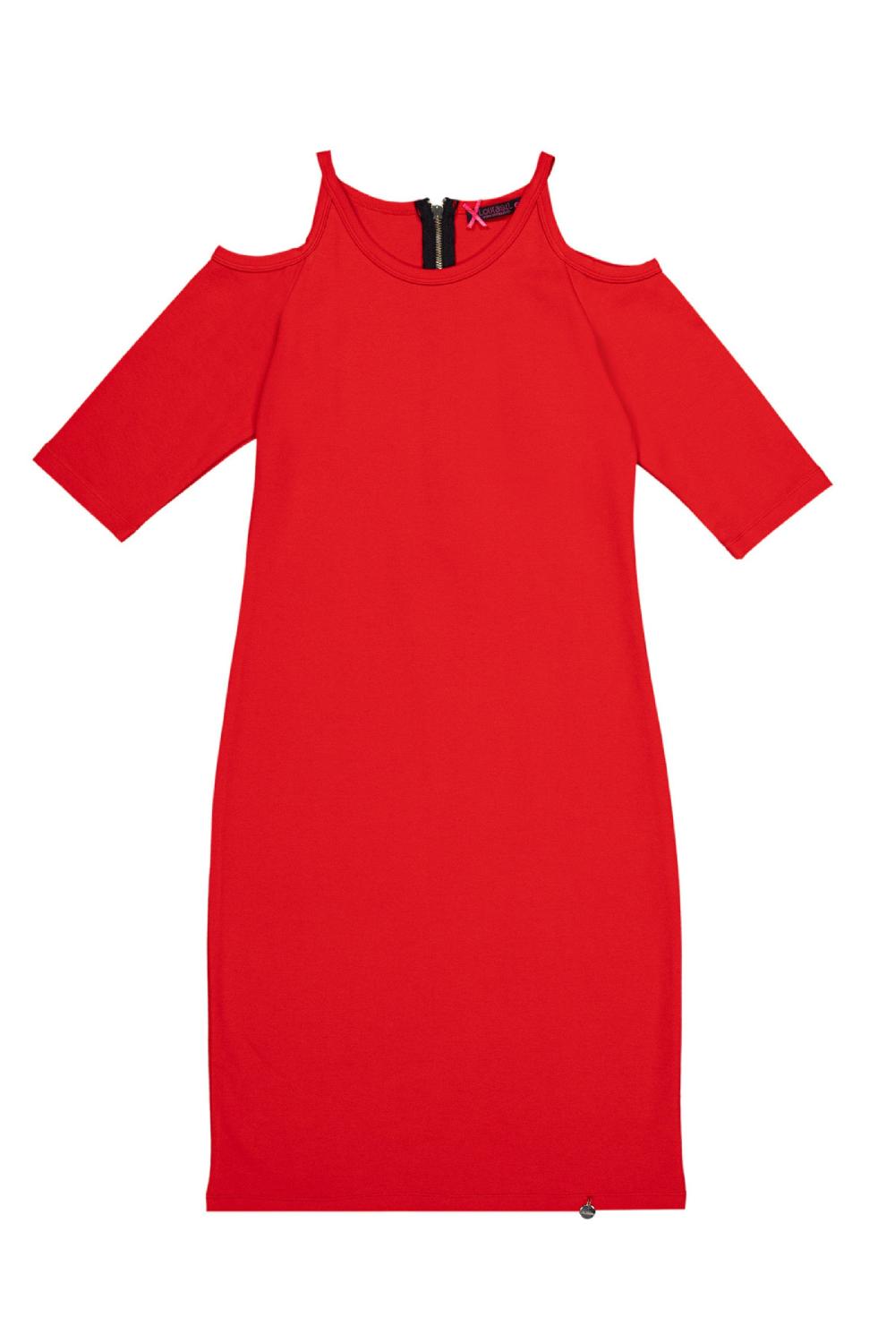 lolitas&l Vestido rojo ajustado hombros descubiertos Lolitas&L Precios de Black Friday