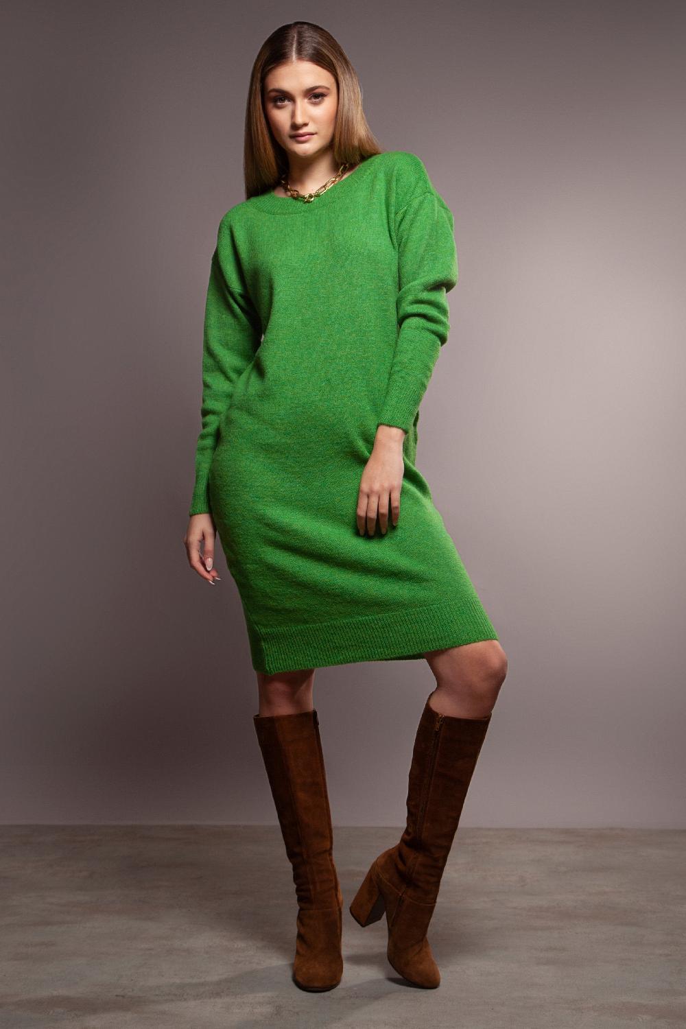 lolitas&l Vestido largo de punto verde manzana con elastico Lolitas&L Grandes ahorros