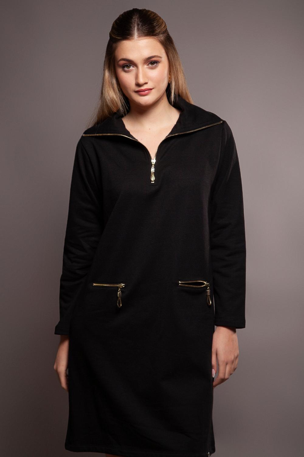 lolitas&l Vestido negro cremalleras doradas Lolitas&L Outlet