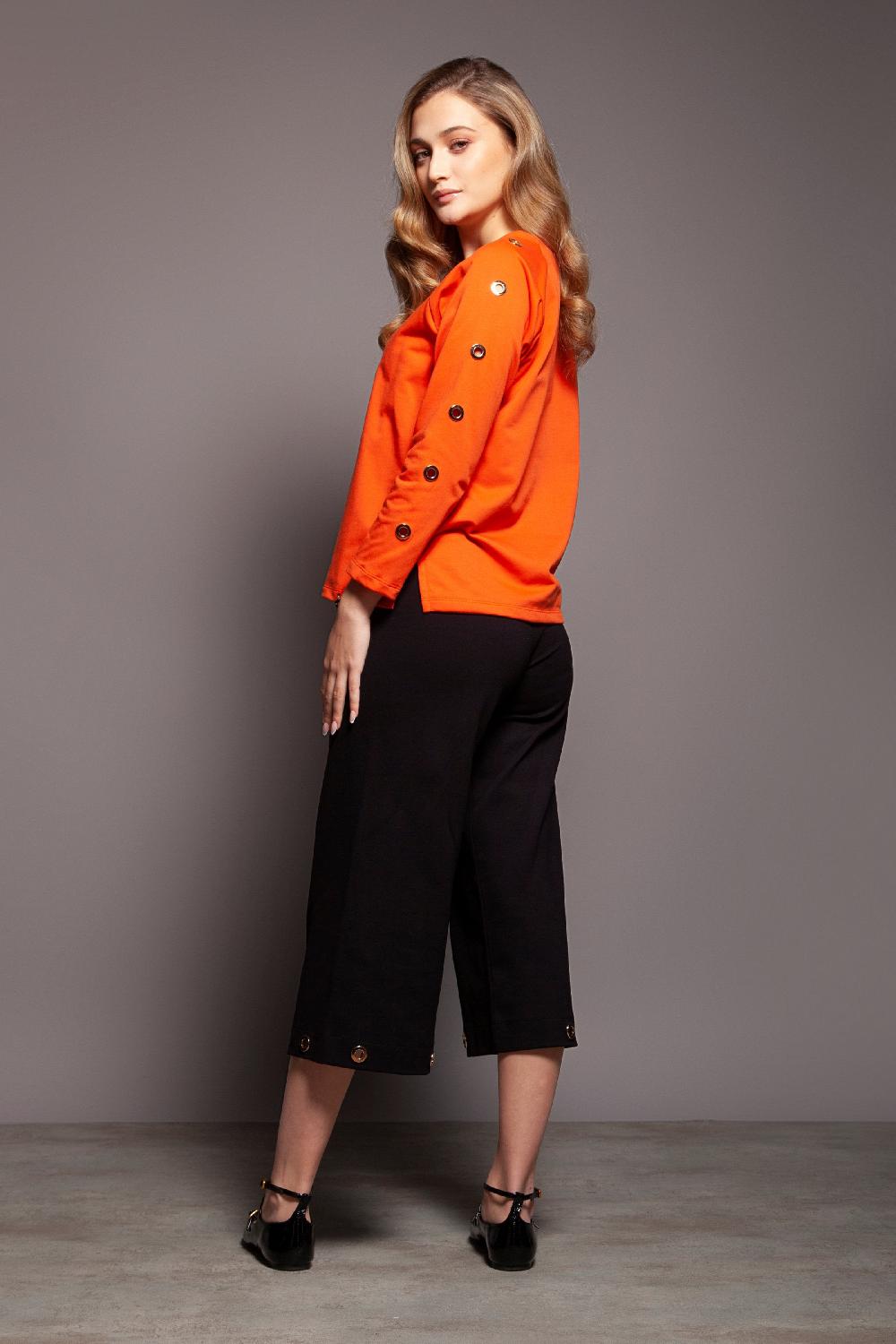 lolitas&l Sudadera naranja raglan detalle aro dorado Lolitas&L Rebajas online