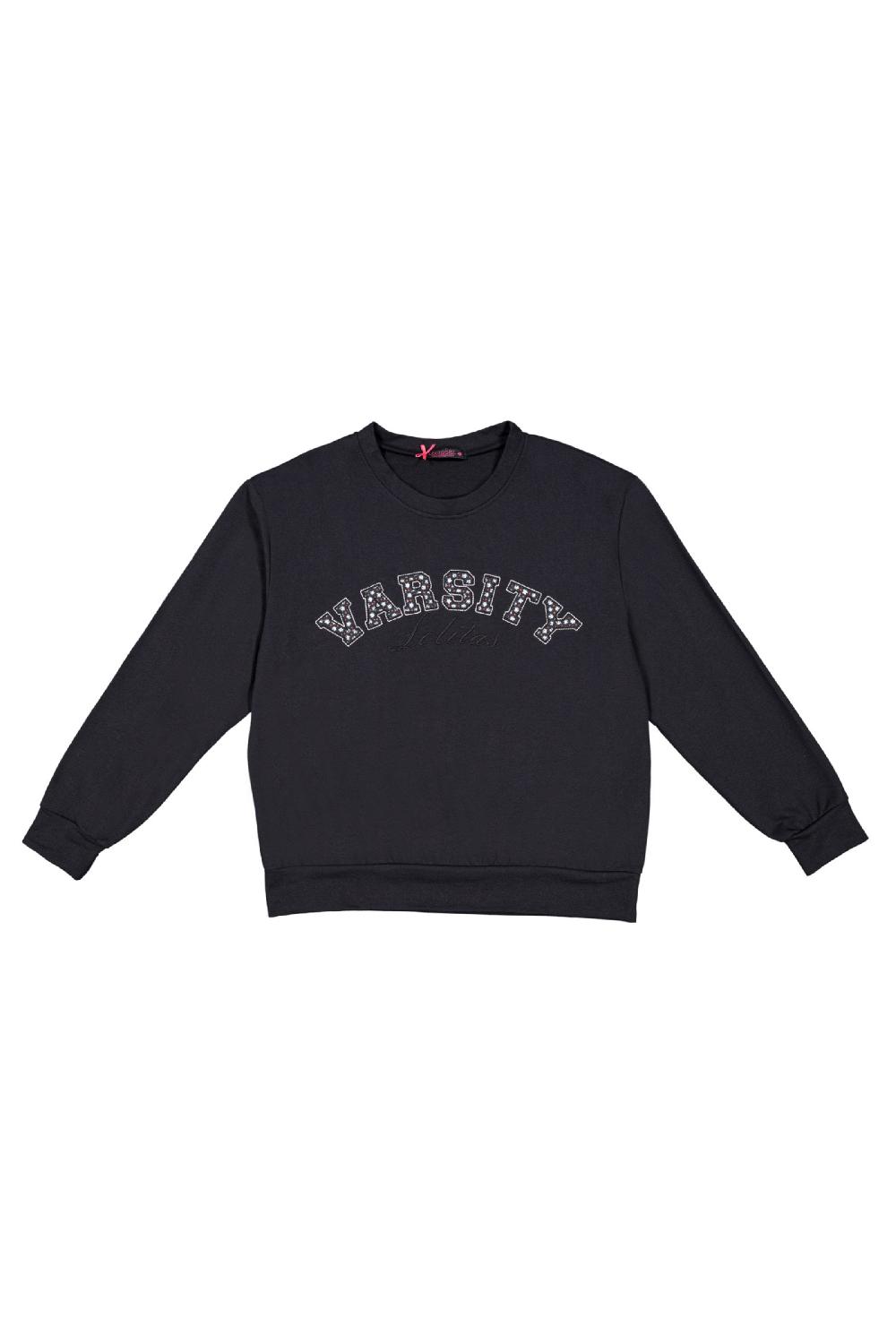 lolitas&l Sudadera negra bordado YARSITY Lolitas&L ÚLTIMAS EDICIONES