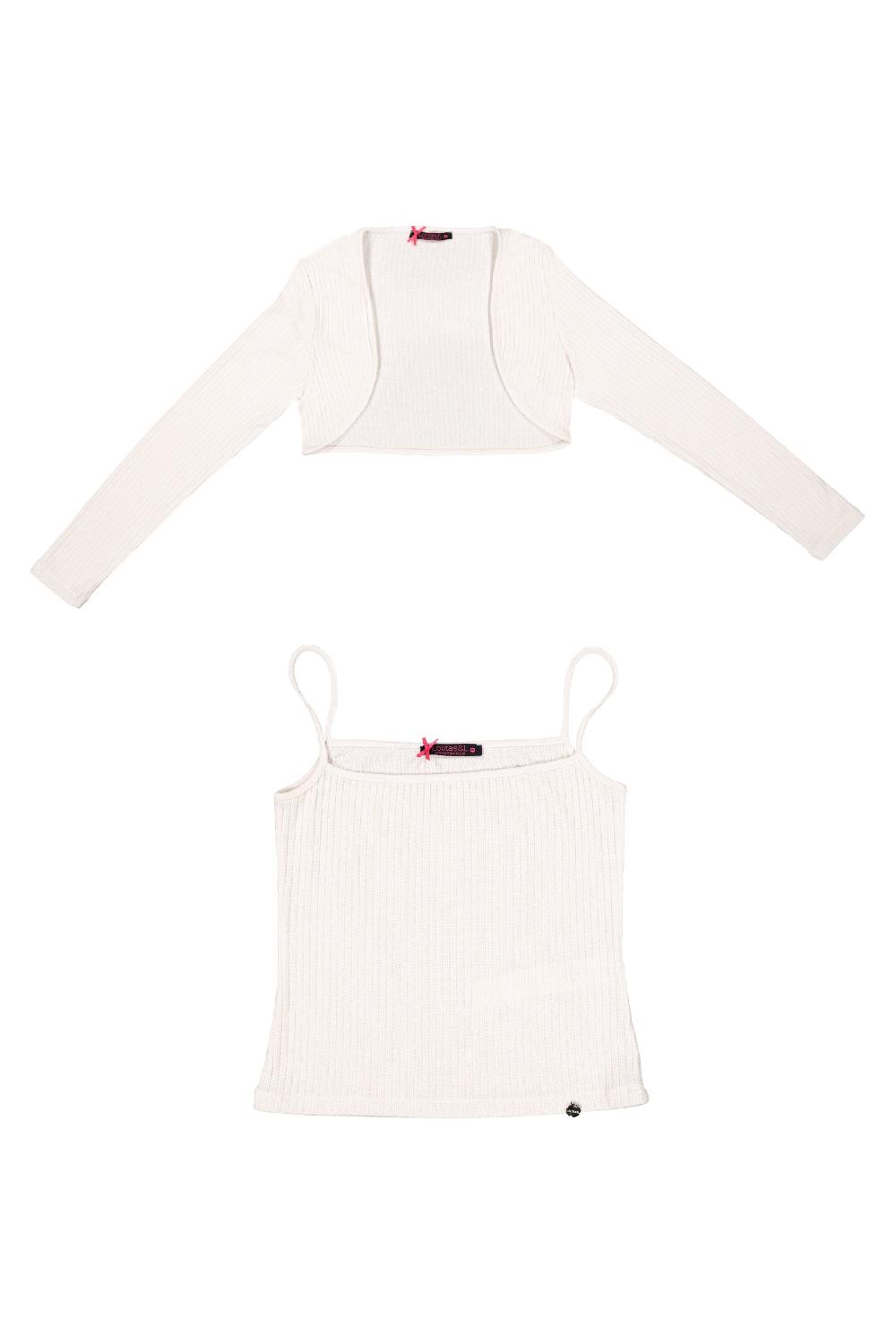 lolitas&l Conjunto crema de punto chaqueta y camiseta Lolitas&L Precio de fábrica