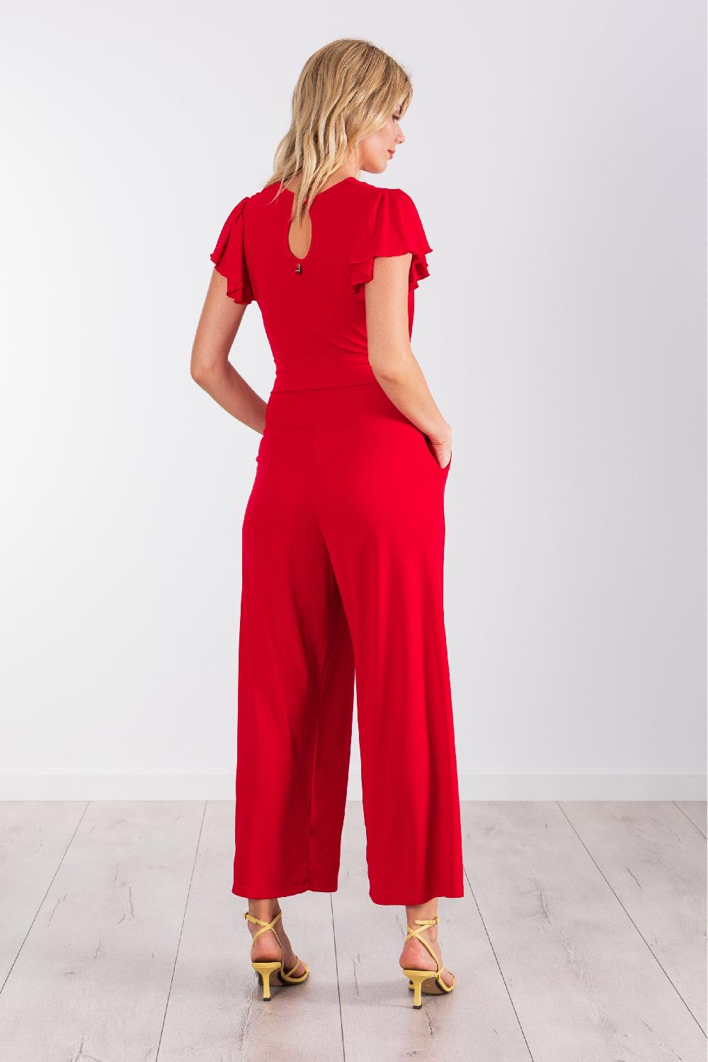 lolitas&l Jumpsuit lampone escote amplio con cinturón de punto roma LolitasyL Oferta exclusiva