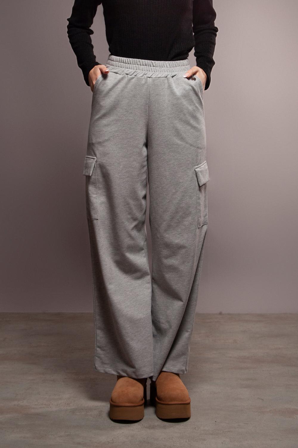 lolitas&l Pantalon gris algodon con bolsillos en el costado Lolitas&L Rebajas baratas