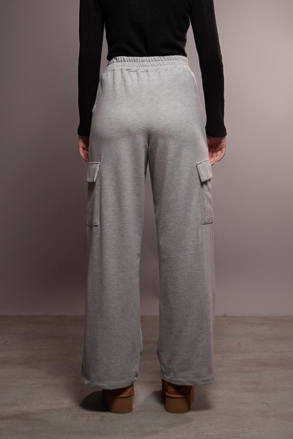 lolitas&l Pantalon gris algodon con bolsillos en el costado Lolitas&L Rebajas baratas