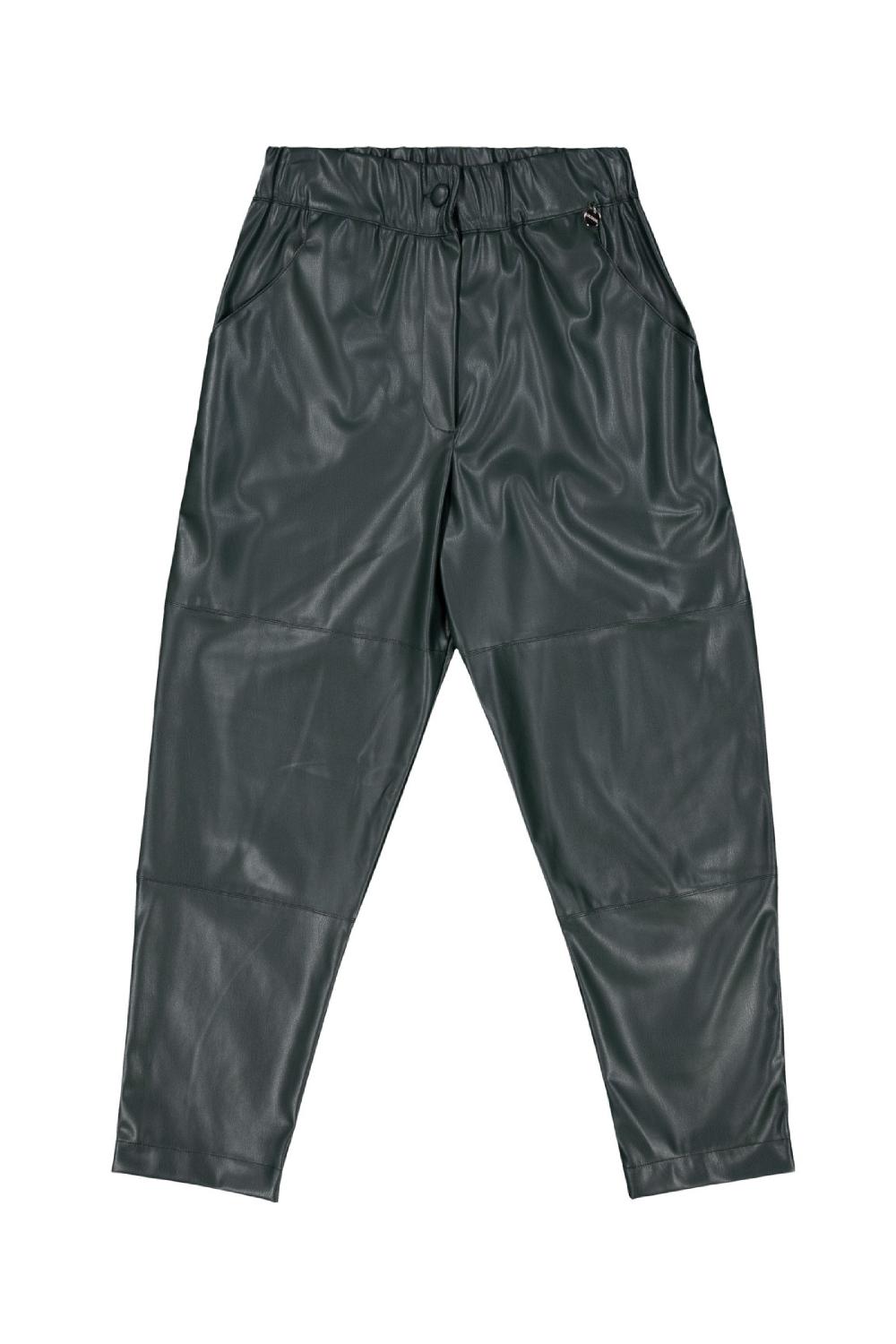 lolitas&l Pantalon polipiel verde billar tobillero Lolitas&L Ventas relámpago