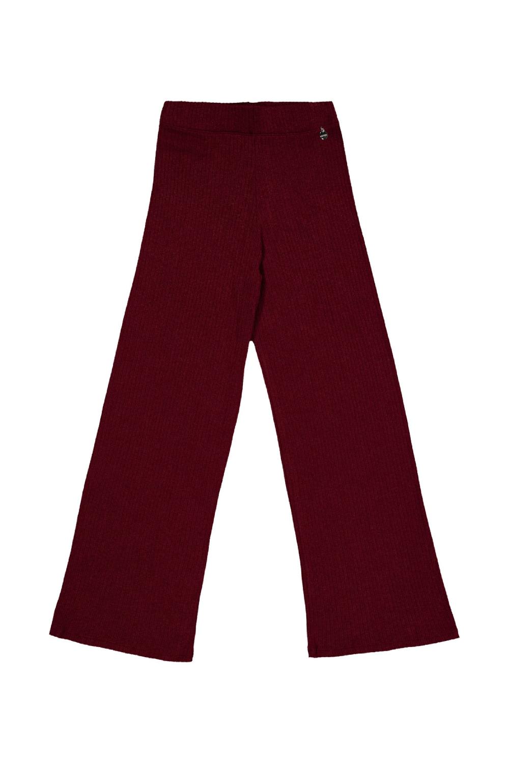 lolitas&l Pantalon granate de punto jaquard rayas Lolitas&L Descuento
