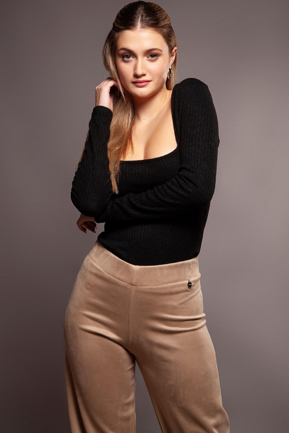 lolitas&l Pantalon beige pelo acampanado Lolitas&L Tienda