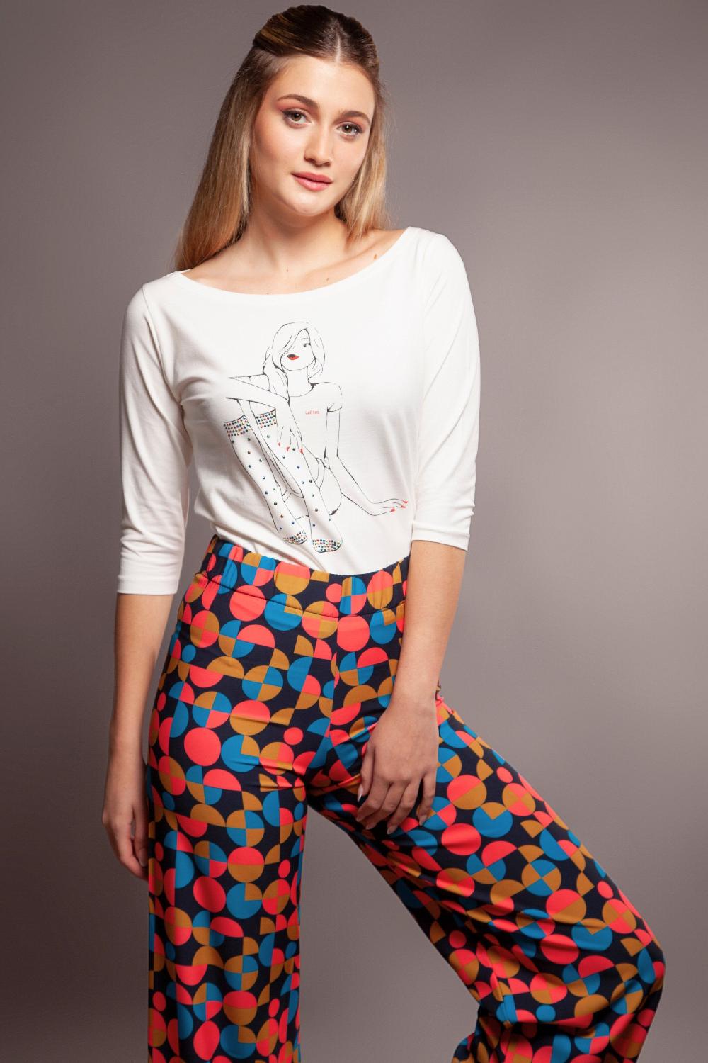 lolitas&l Pantalon estampado POLKA DOTS recto Lolitas&L Liquidación