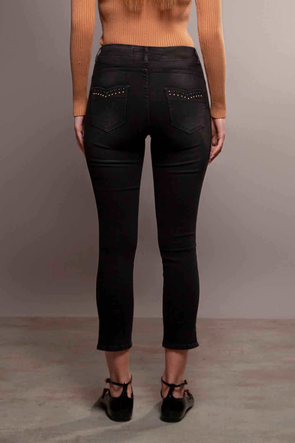 lolitas&l Pantalon vaquero negro pitillo con strass Lolitas&L Envío gratis