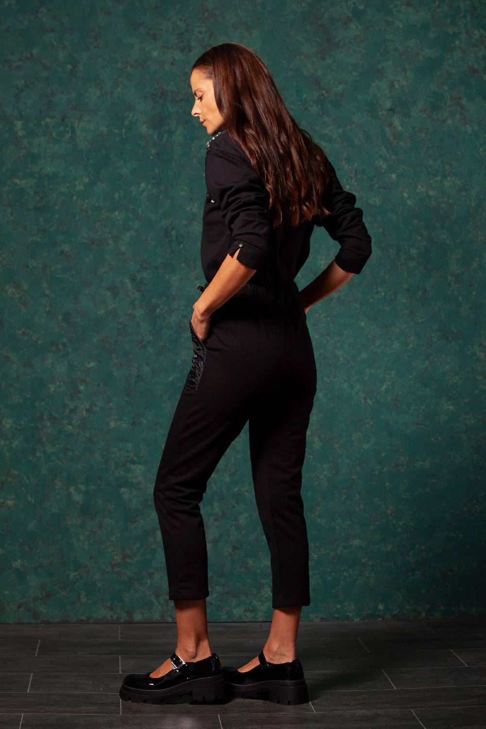 lolitas&l Pantalon negro con bolsillos guata y stras LolitasyL Envío gratis