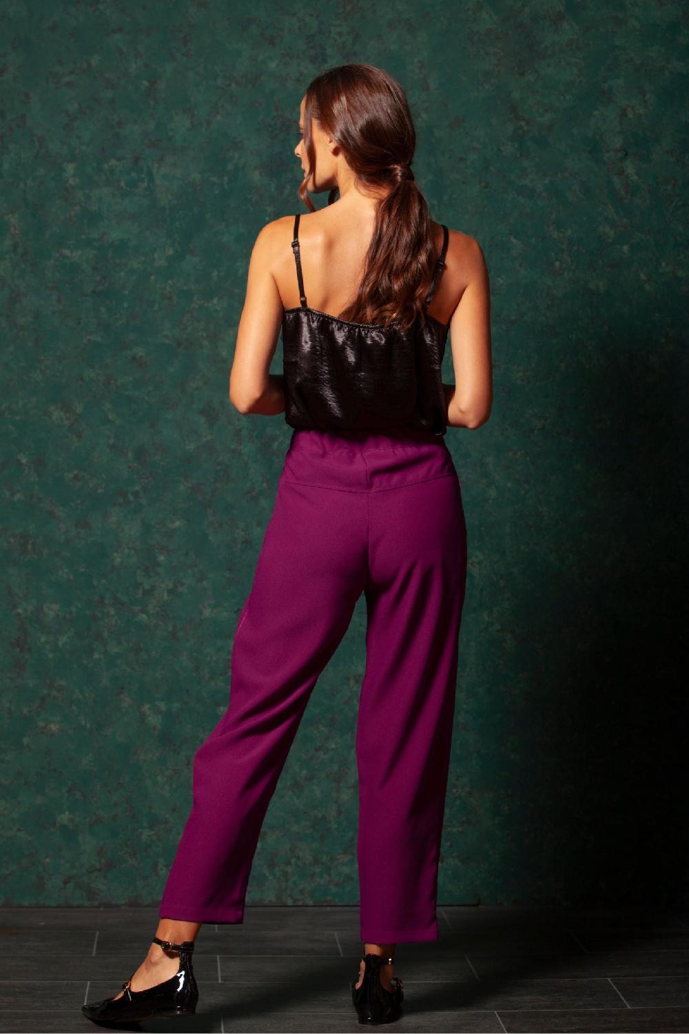 lolitas&l Pantalon orchidea con pinzas y bolsillos LolitasyL COMPRAR AHORA