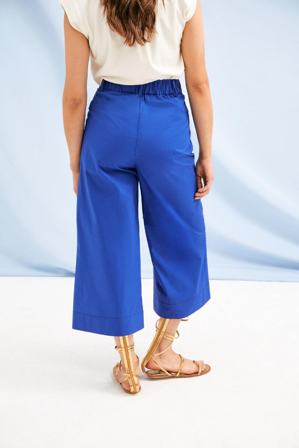 lolitas&l Pantalon azul royal pierna ancha de talle alto LolitasyL Precio de fábrica