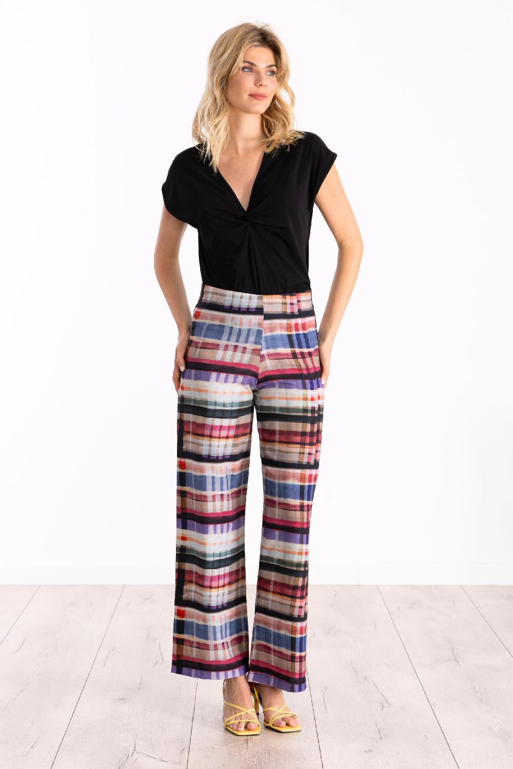 lolitas&l Pantalon largo estampado check print LolitasyL Promoción trimestral