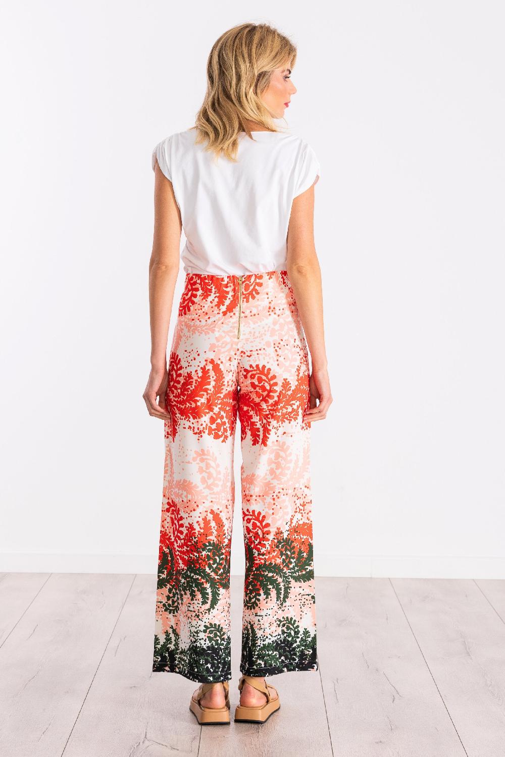 lolitas&l Pantalon largo estampado leaves LolitasyL Superdescuento
