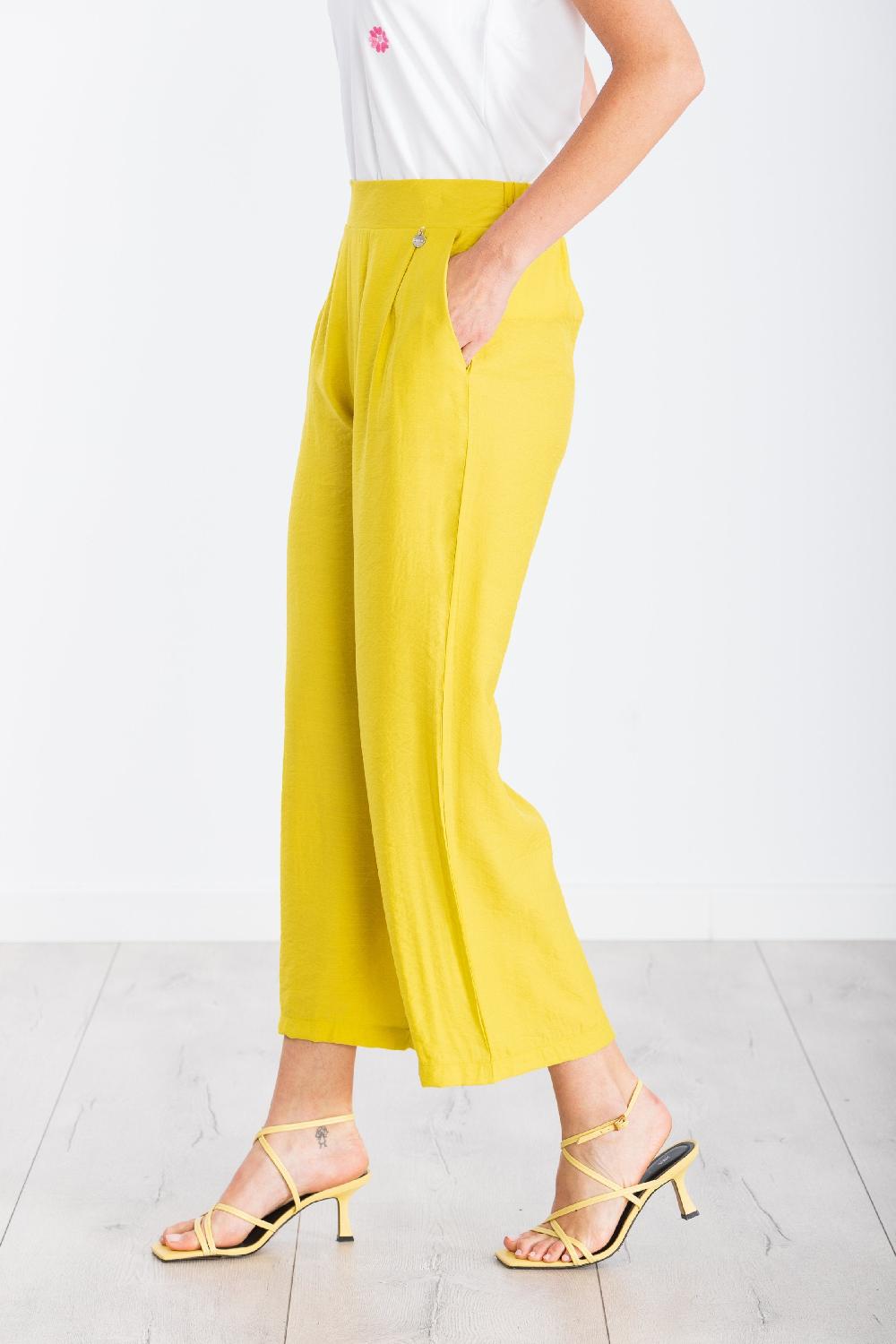 lolitas&l Pantalon amarillo de pinzas con bolsillos LolitasyL Limitado a 3 días