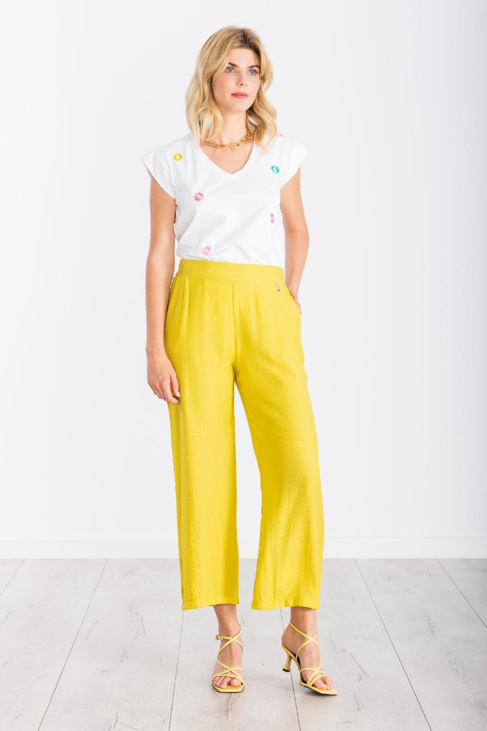 lolitas&l Pantalon amarillo de pinzas con bolsillos LolitasyL Limitado a 3 días