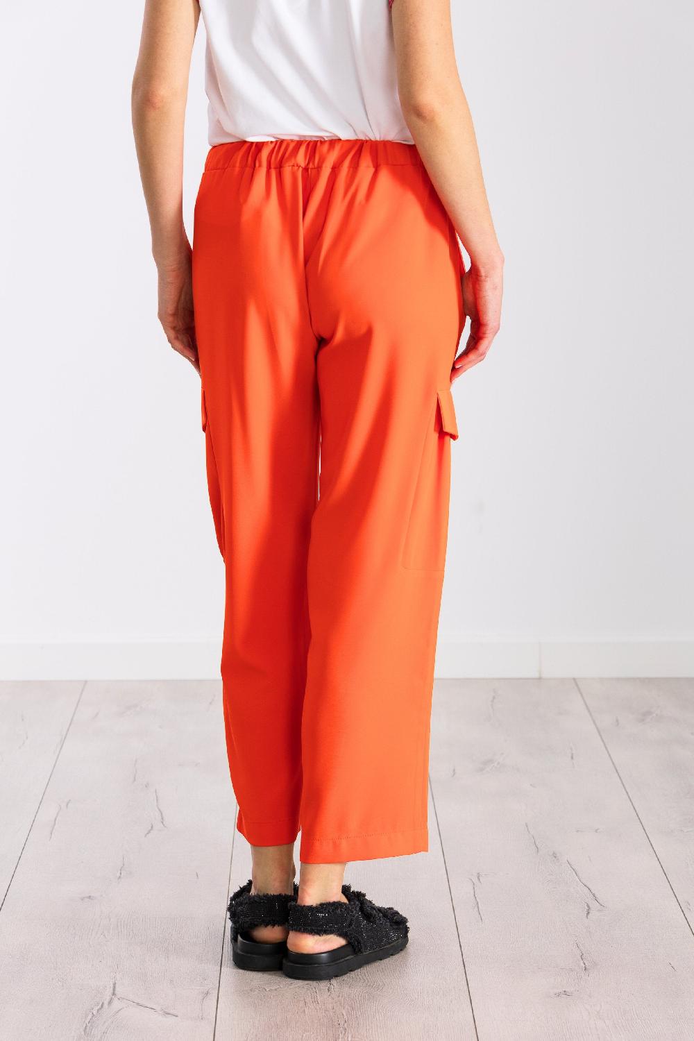 lolitas&l Pantalón naranja bolsillos militares con goma LolitasyL En oferta