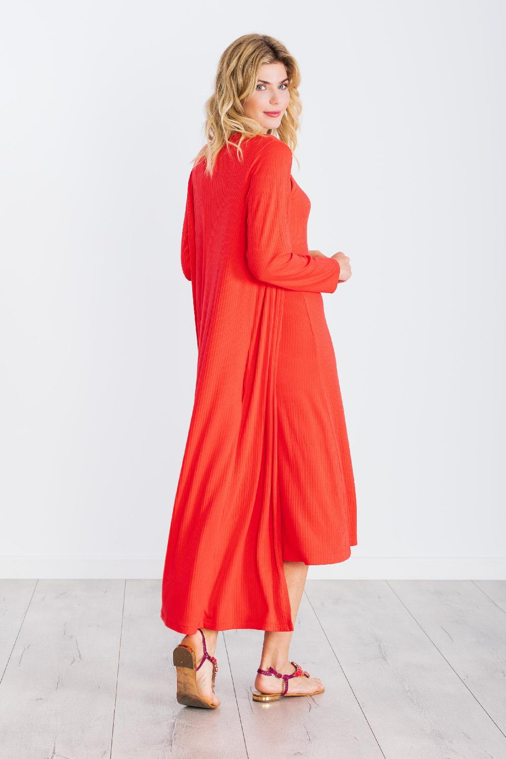 lolitas&l Chaqueta coral larga guardapolvos de punto rayado LolitasyL 2025