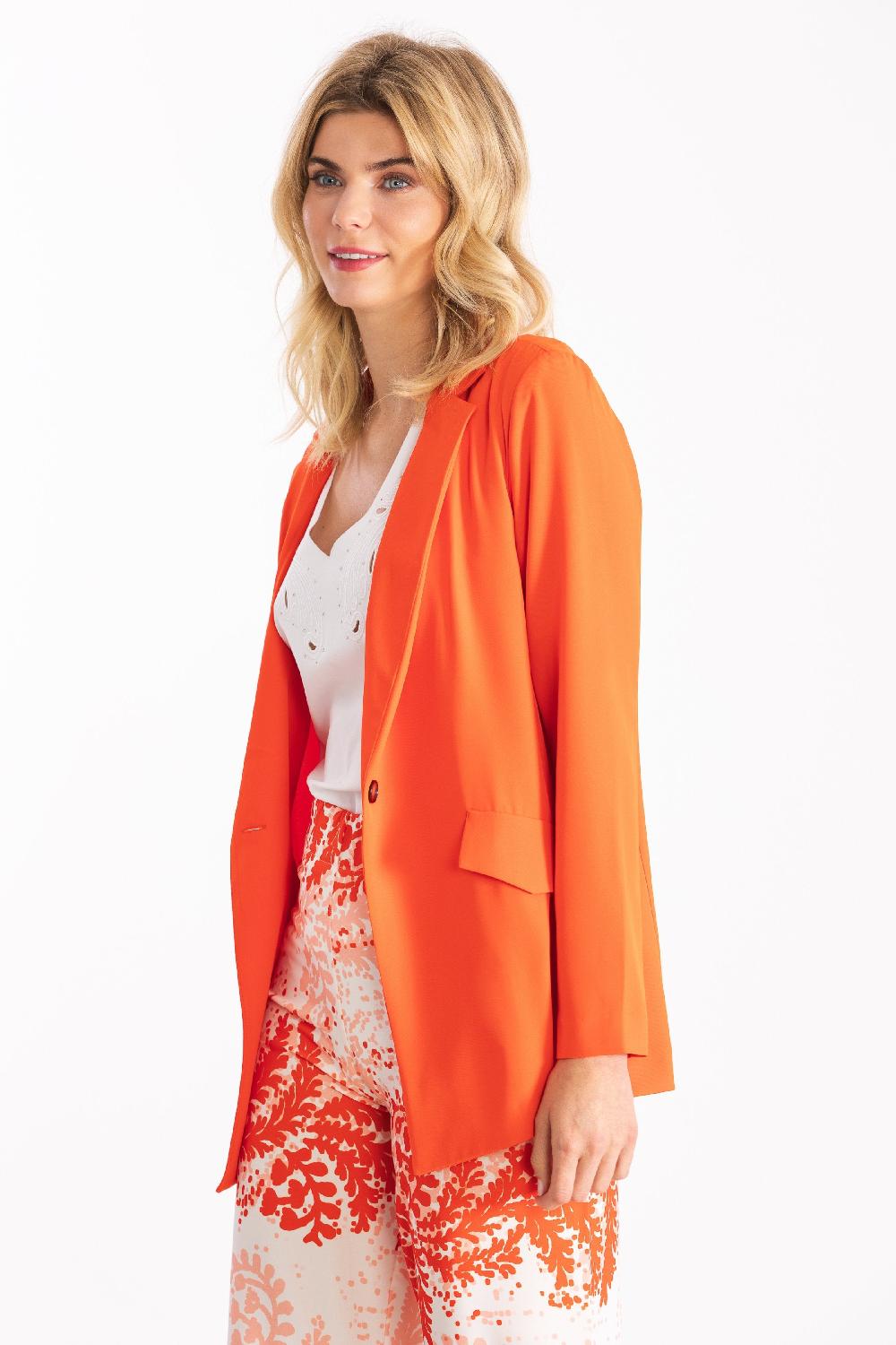 lolitas&l Chaqueta naranja con solapas y bolsillos LolitasyL Outlet online