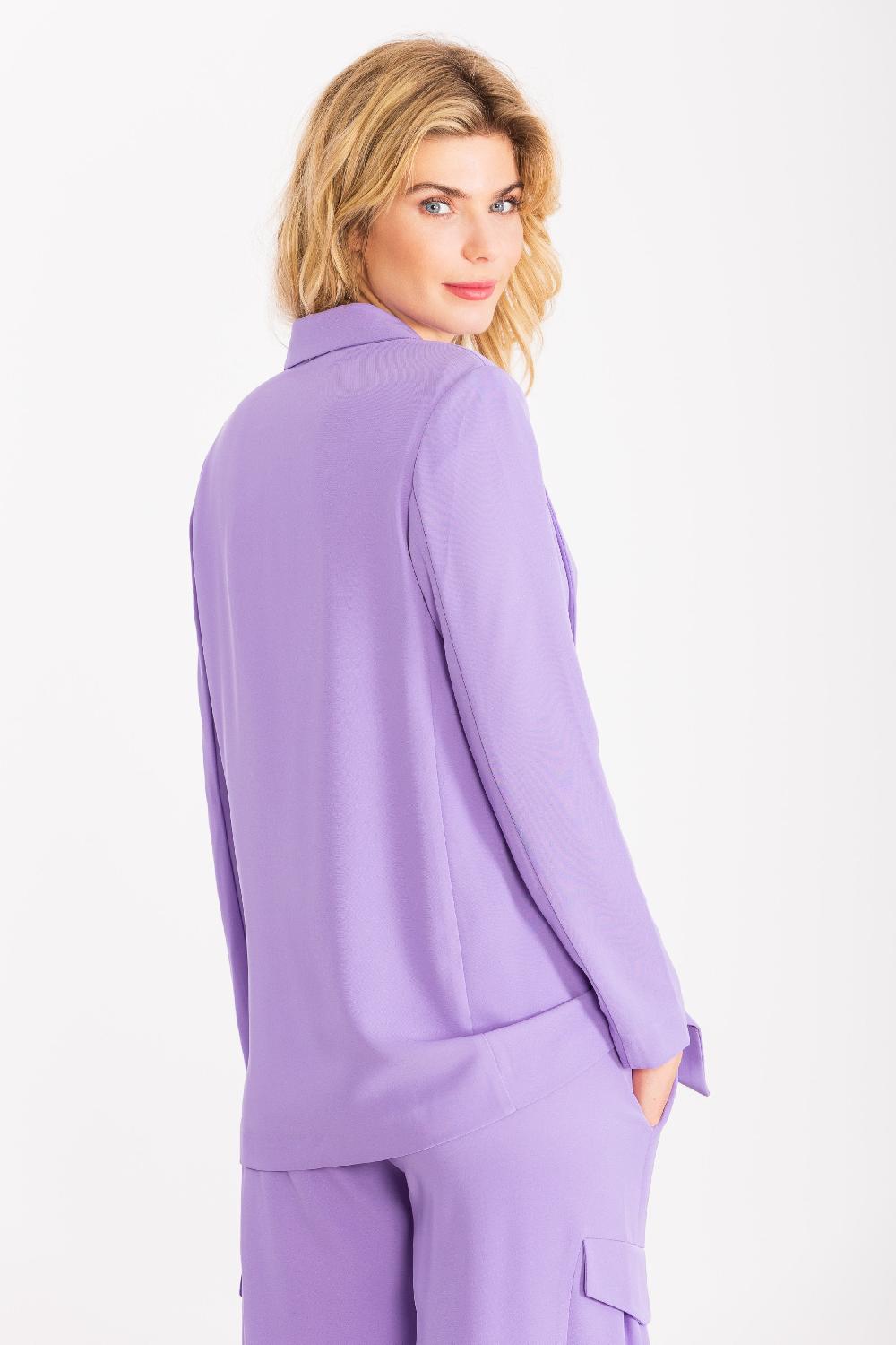 lolitas&l Chaqueta malva con solapas y bolsillos LolitasyL Ofertas