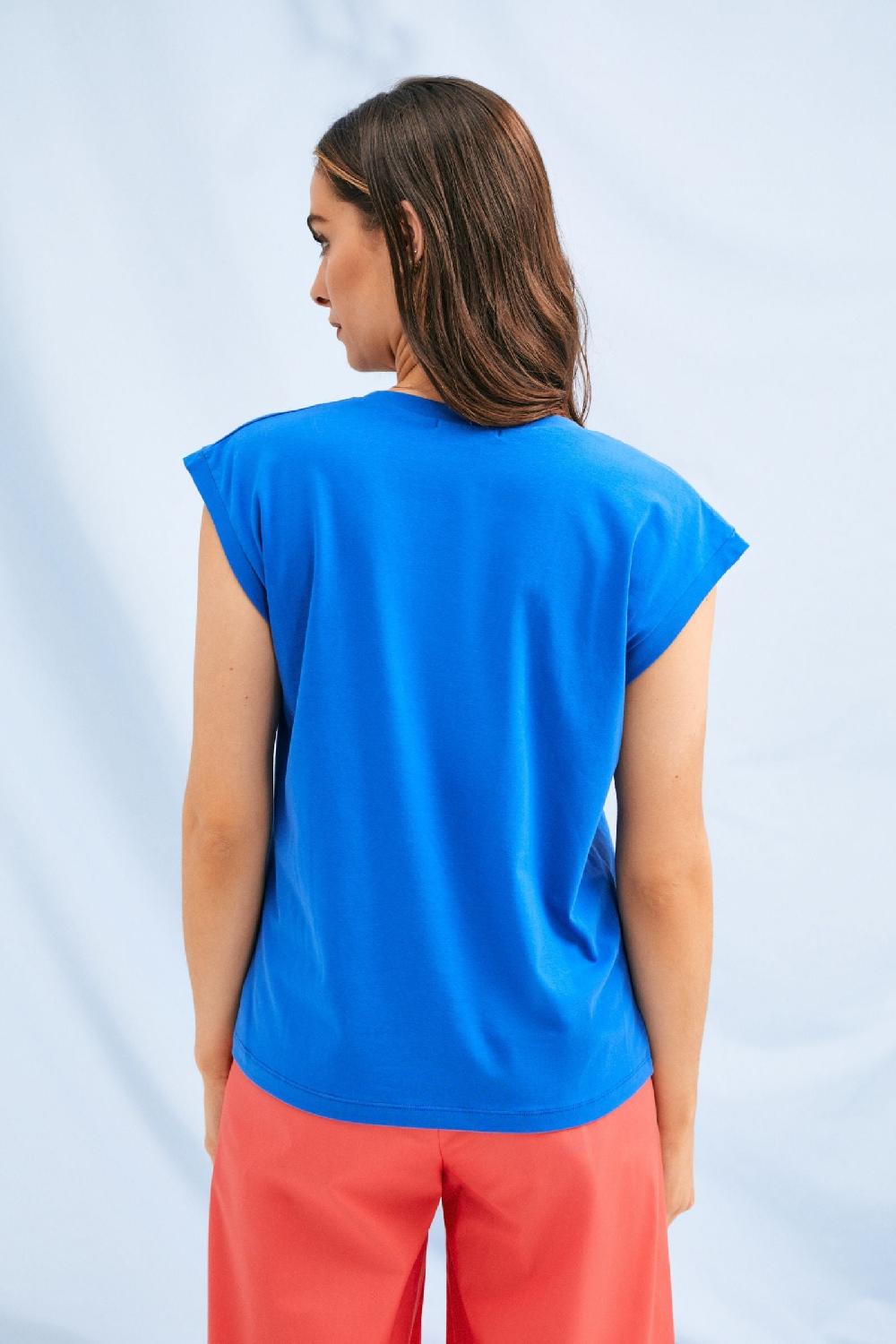 lolitas&l Camiseta azul Klein logo strass LTS Lolitas&L Tienda