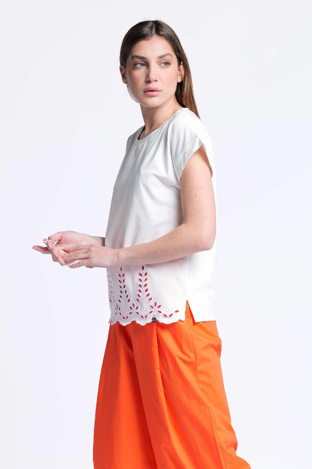 lolitas&l Camiseta blanca algodon contorno bordado calado Lolitas&L COMPRAR AHORA