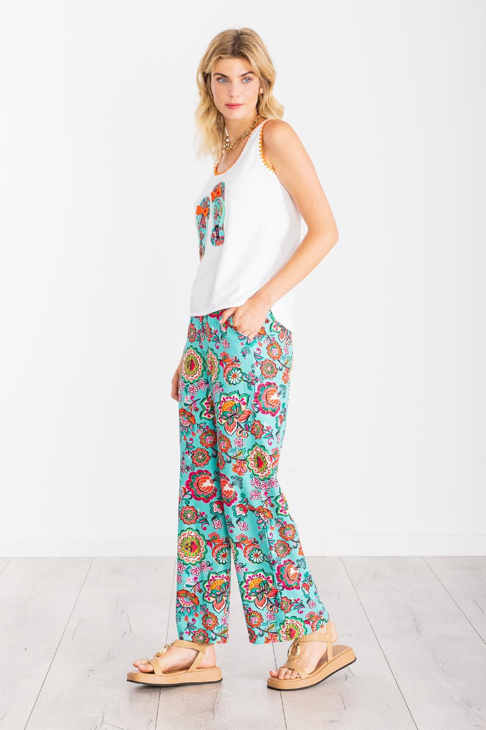 lolitas&l Camiseta blanca bordado sandalias Mandala LolitasyL Grandes descuentos