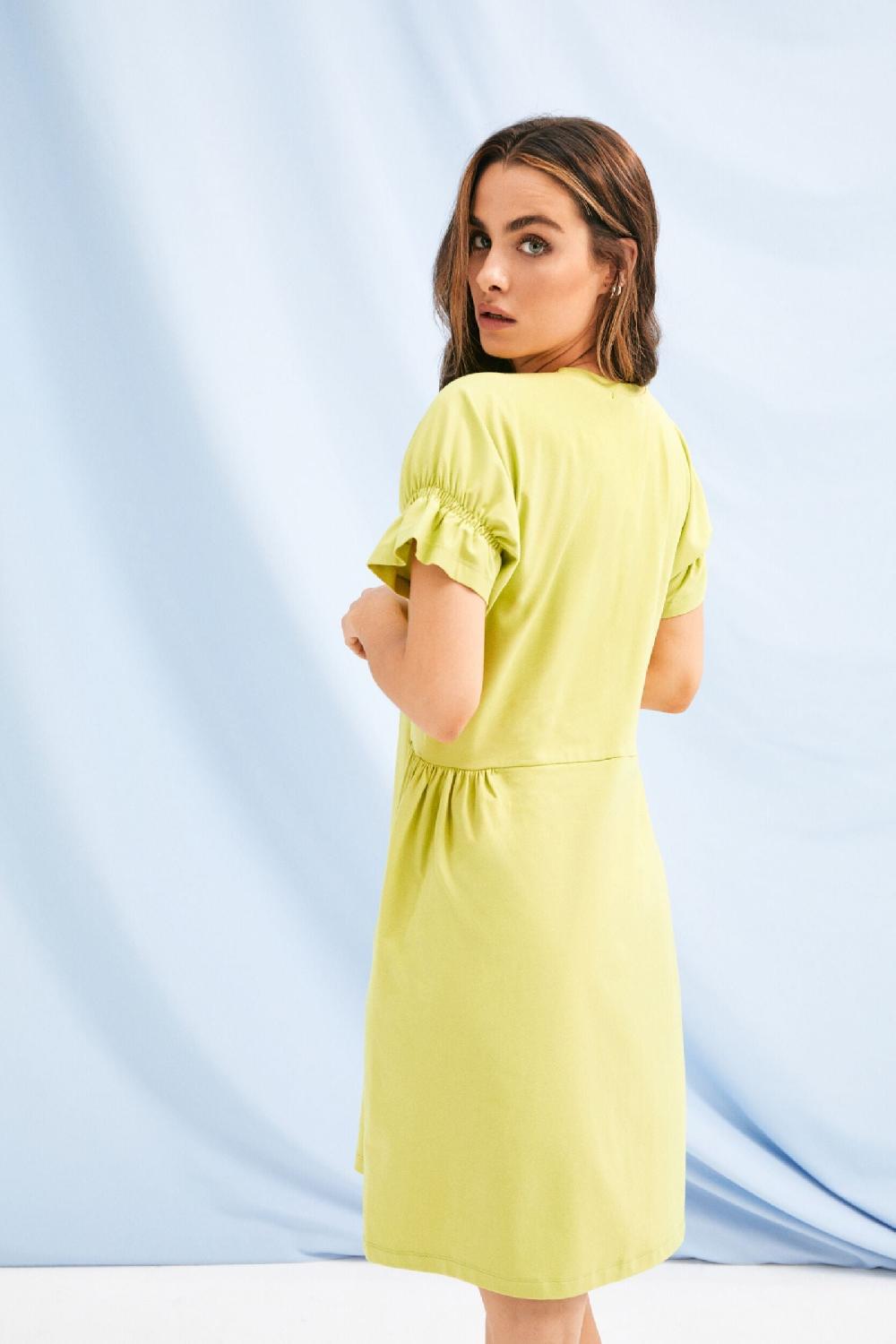lolitas&l Vestido verde acido corto con bolsillos Lolitas&L Oferta exclusiva