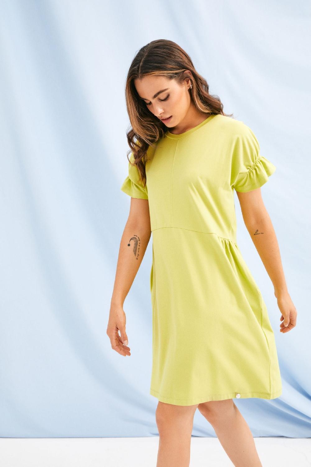 lolitas&l Vestido verde acido corto con bolsillos Lolitas&L Oferta exclusiva