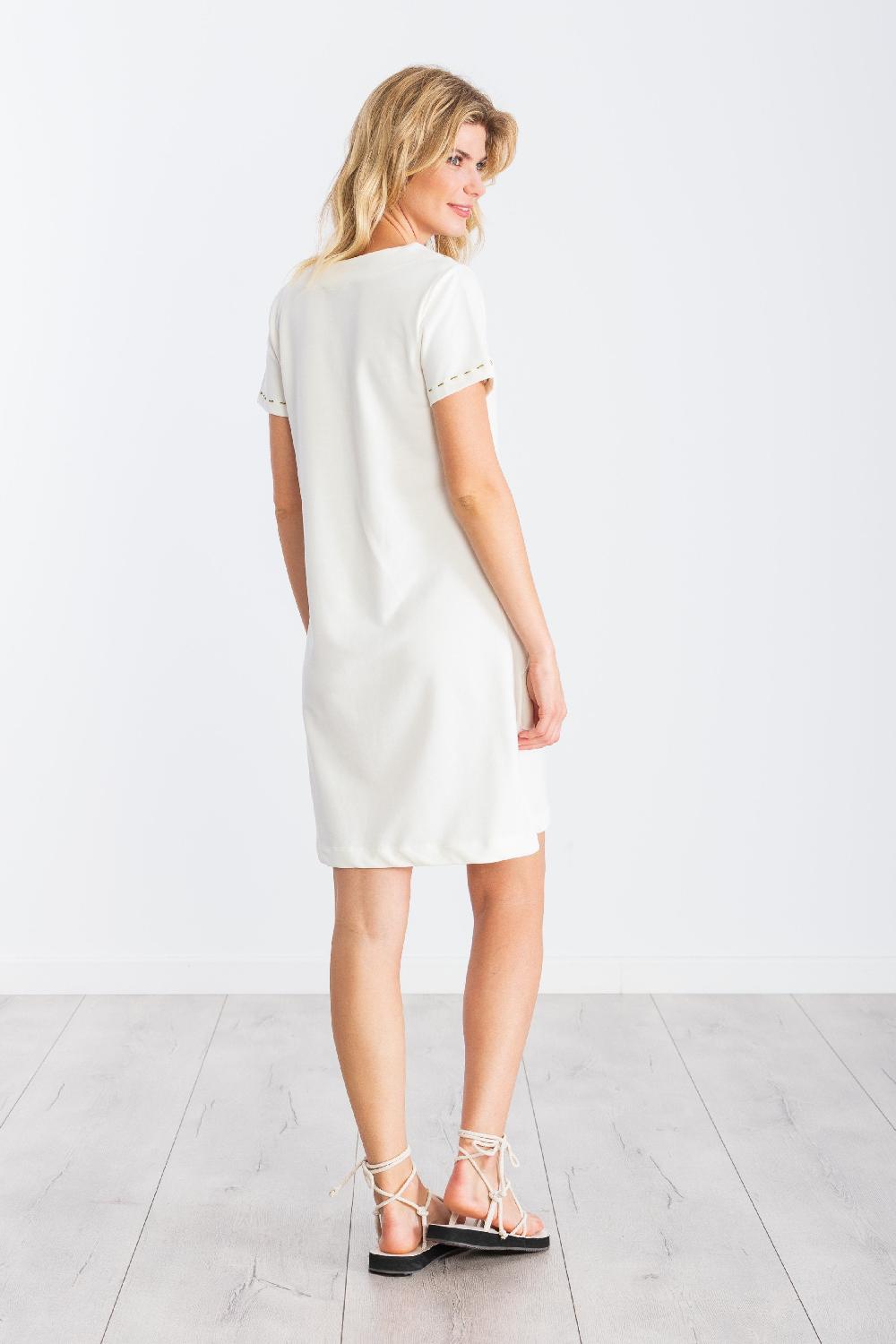 lolitas&l Vestido blanco corto algodon bordado palmeras LolitasyL Rebajas top