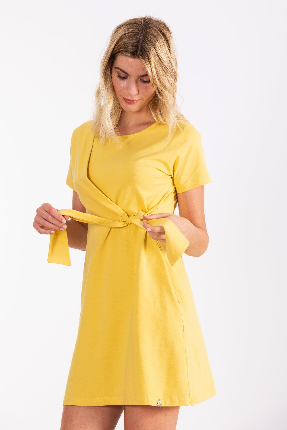 lolitas&l Vestido amarillo corto anudado LolitasyL Envío gratis