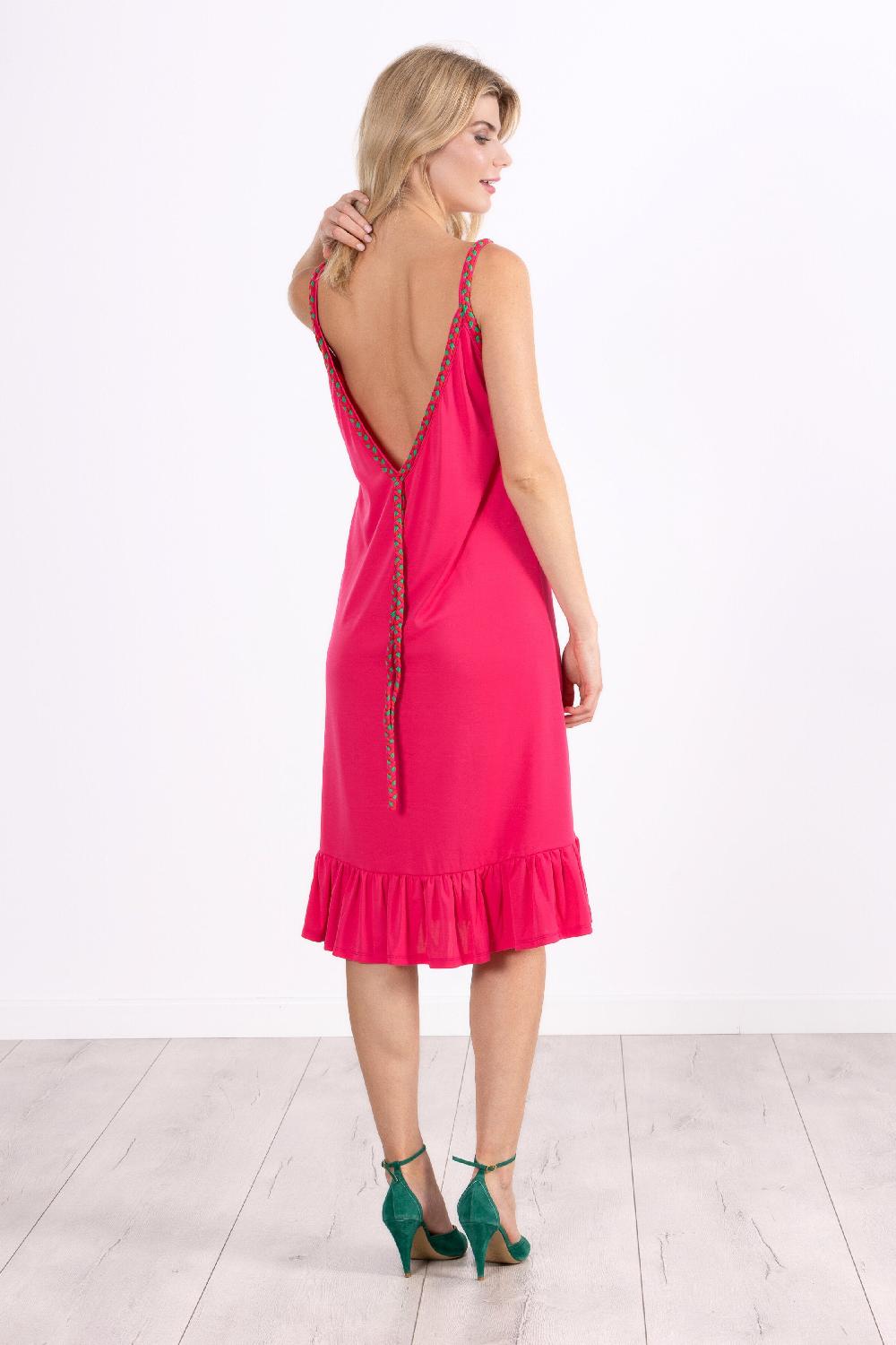 lolitas&l Vestido fucsia largo de tirantes LolitasyL COMPRAR AHORA