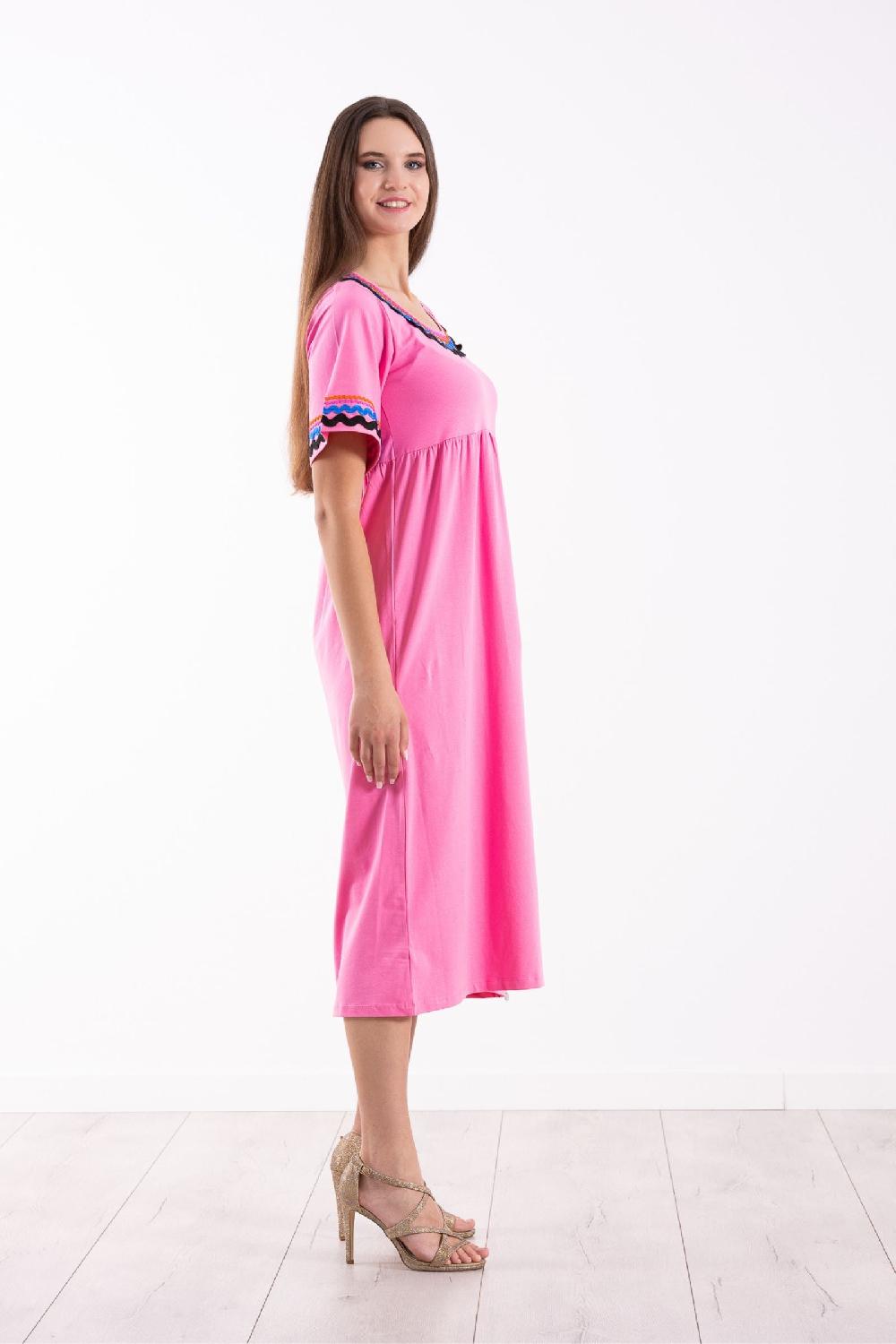 lolitas&l Vestido rosa algodon largo con picunela Lolitas&L Outlet online