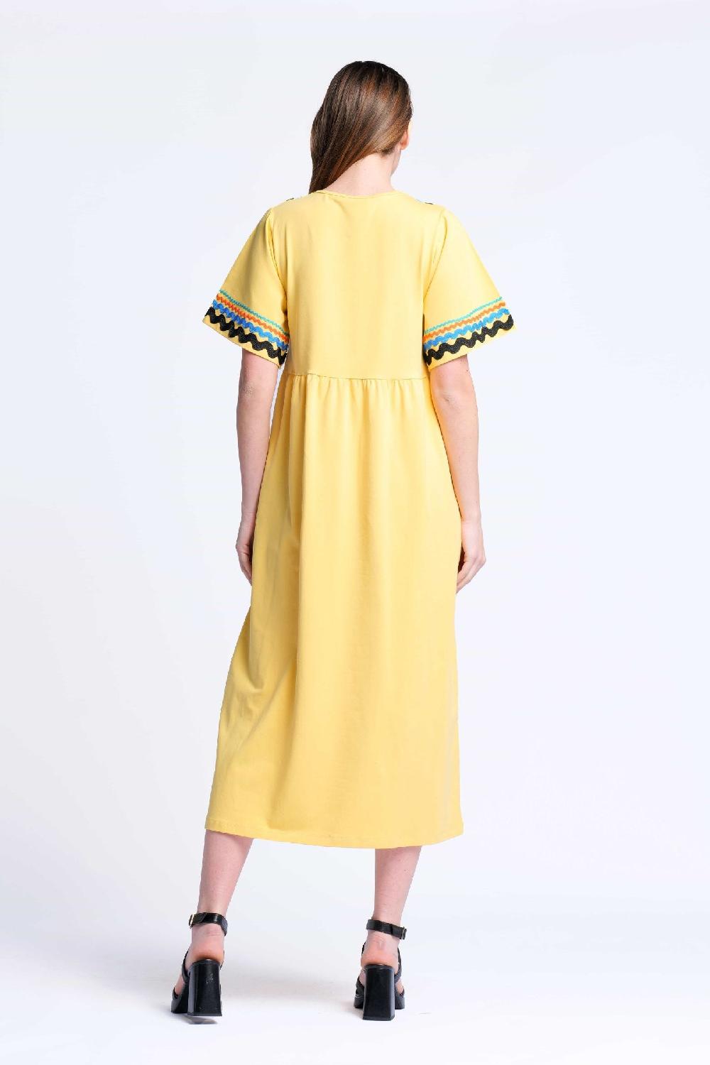 lolitas&l Vestido amarillo algodon largo con picunela Lolitas&L Rebajas