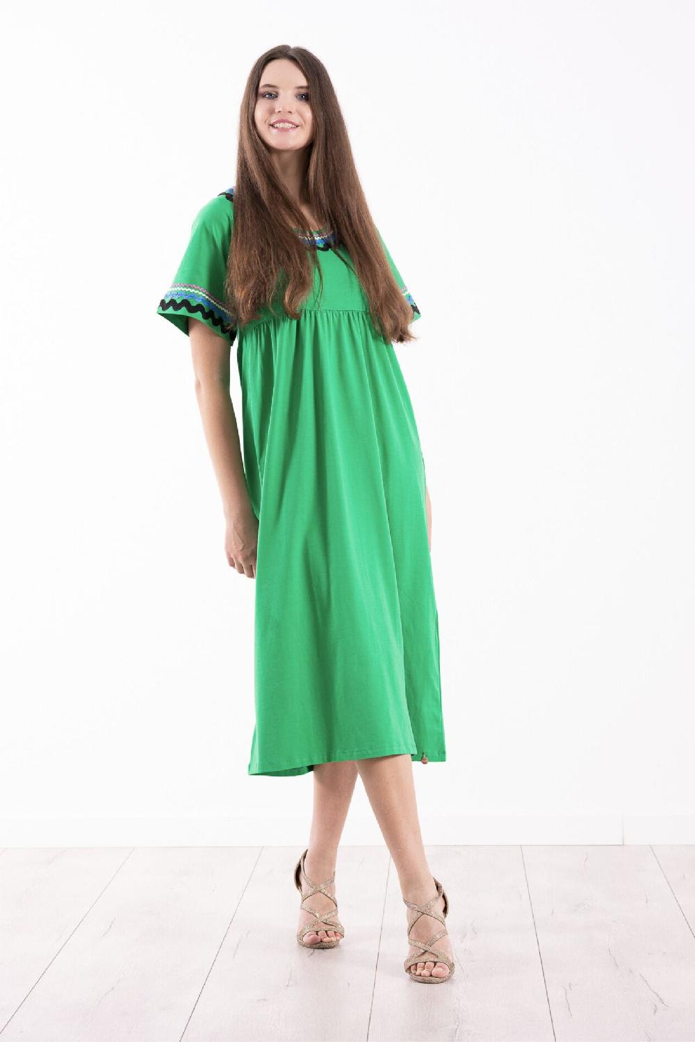 lolitas&l Vestido verde algodon largo con picunela Lolitas&L Ofertas