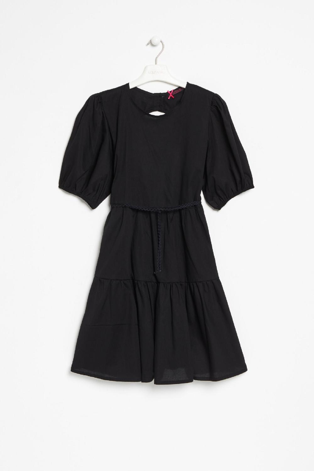 lolitas&l Vestido negro espalda abierta con manga farol Lolitas&L Últimos 3 días