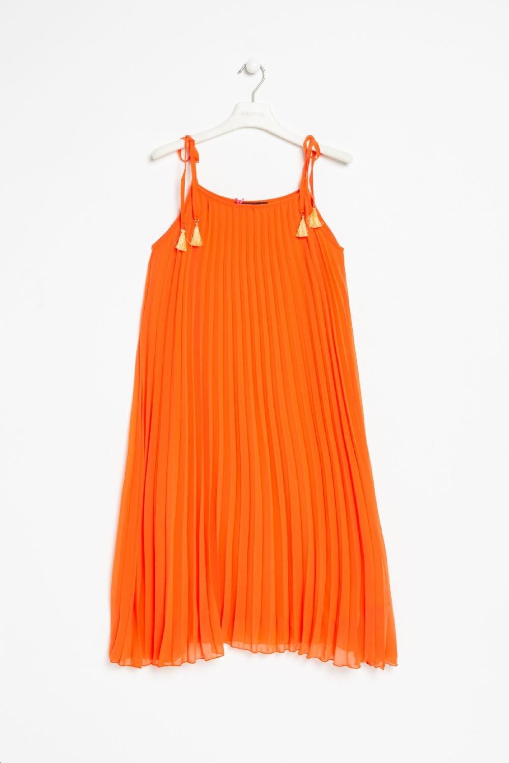 lolitas&l Vestido naranja plisado de tirantes LolitasyL Últimos 2 días
